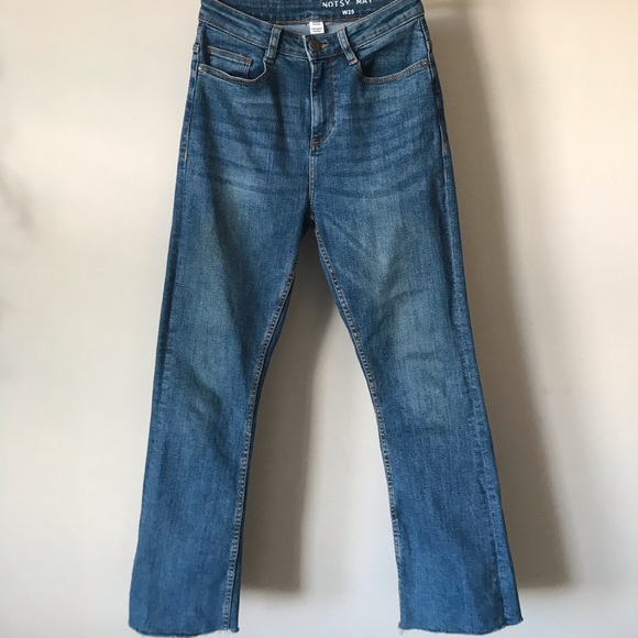 Noisy May High Rise Cropped Flared Jeans - Picture 5 of 13